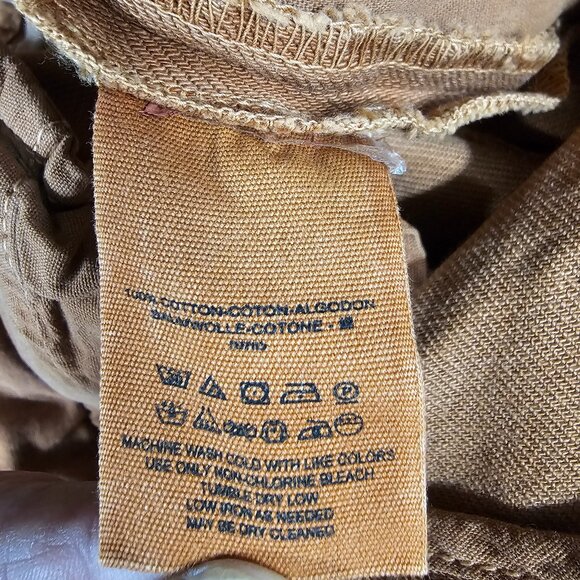 Free People Rust Orange Cropped Cuffed Casual Pants 27 - Picture 11 of 12